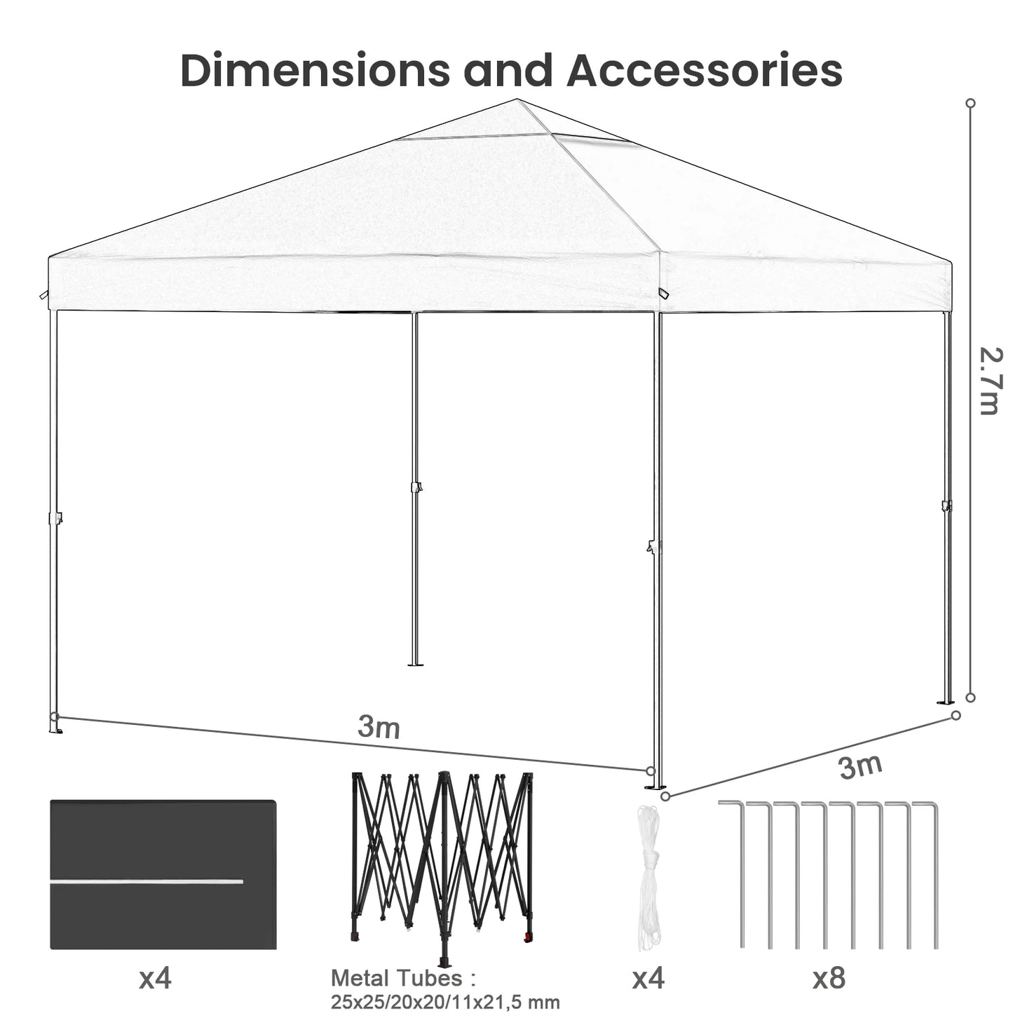 Waterproof Stable Folding Party Tent