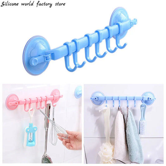 6 Hooks Adjustable Plastic Hanger