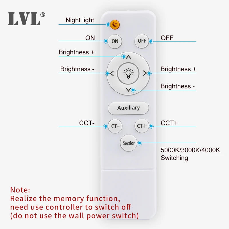 Remote Control Ceiling Light