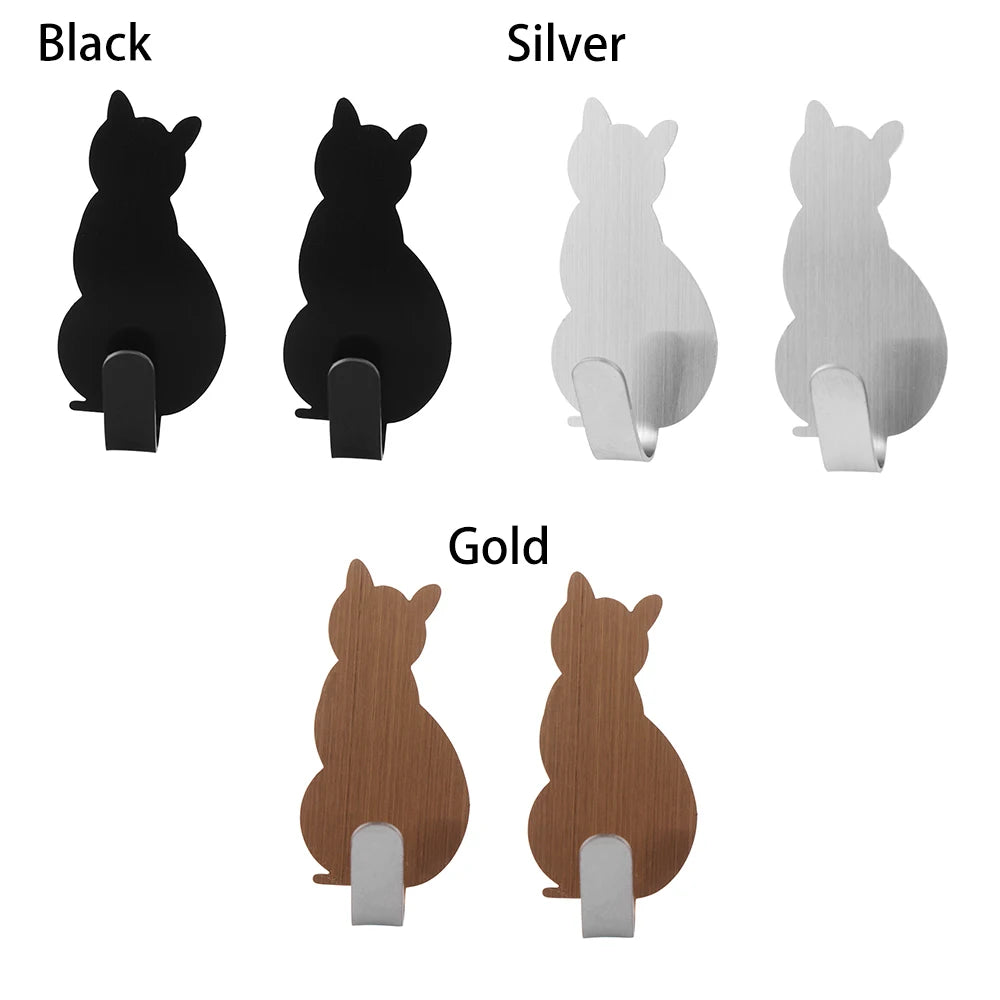 2PCS Cat Pattern Hooks