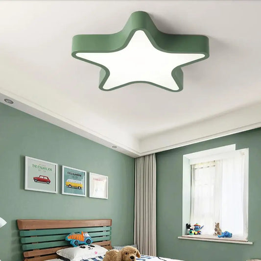 bedroom lamp warm pointed star ceiling