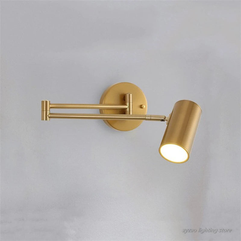 Telescopic Rocker Long Rod Wall Light Nordic