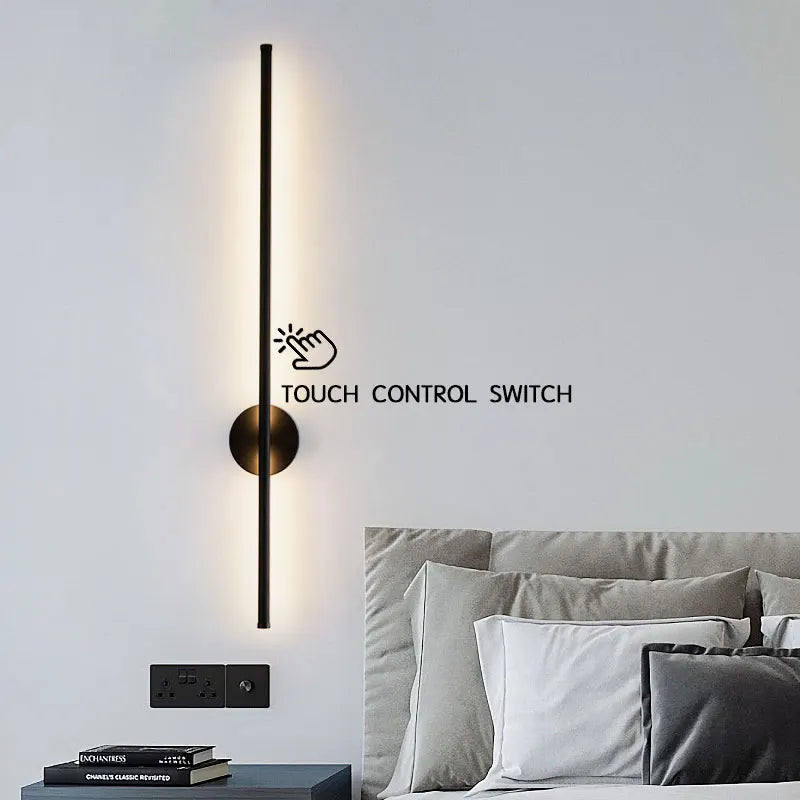 Black Touch Switch Dimming LED Wall Lamp Wall Lights