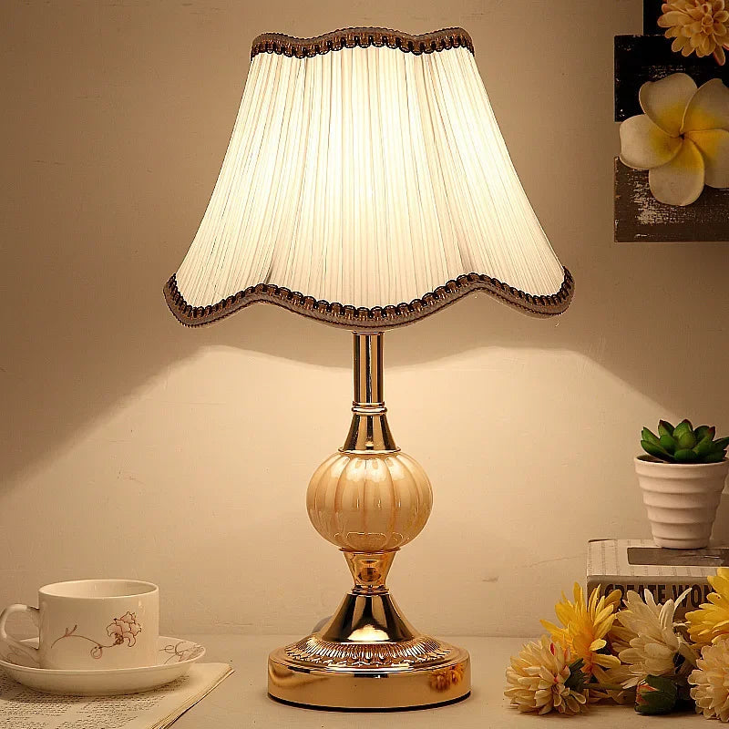 Bedside Lamps Fabric System Table Light