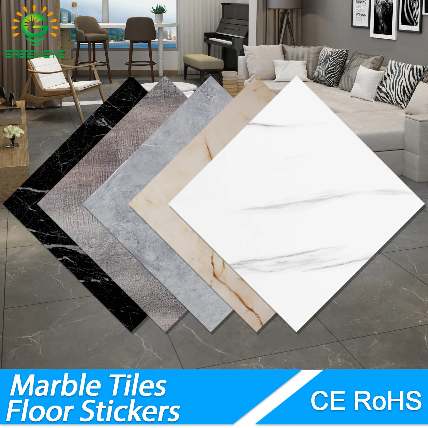 Wall Sticker Thick Self Adhesive Tiles Floor Stickers