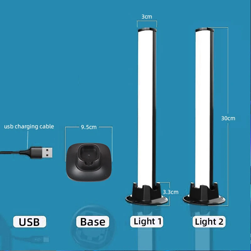 Computer Desktop Colorful Voice Controlled Music Rhythm Light