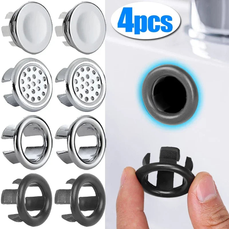 4/1Pcs Sink Overflow Ring Drain Cover