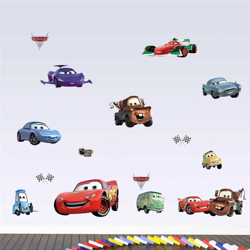 3D Cartoon Cars 2 Wall Stickers