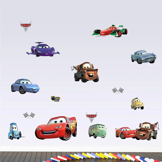 3D Cartoon Cars 2 Wall Stickers