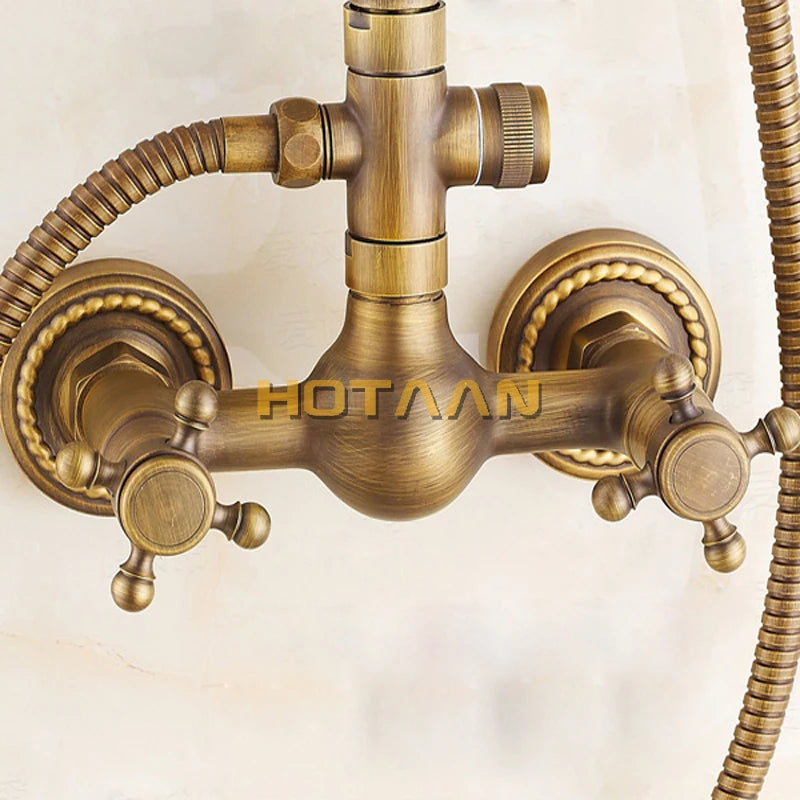 Surface Mount Brass Rainfall Shower Faucet