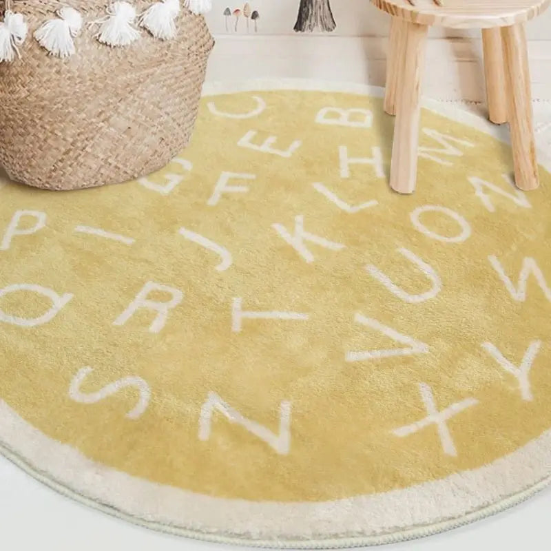 Round Fluffy Carpet For