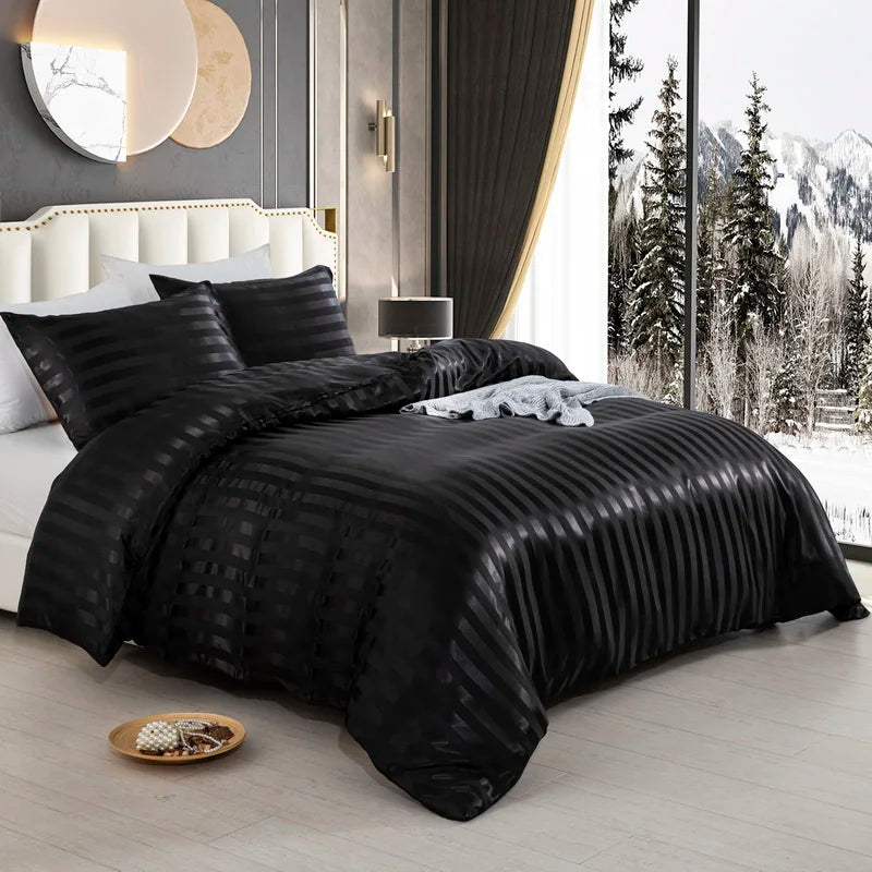 Striped Duvet Cover Set