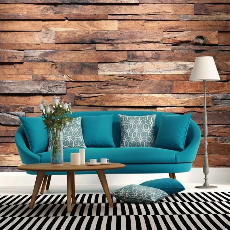 Wood Board Mural Wallpaper