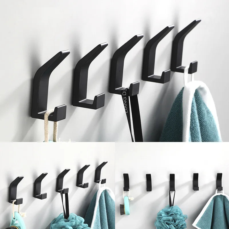 Black White Towel Hook