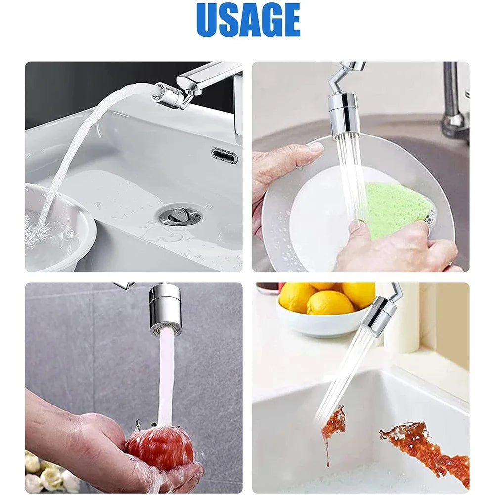 720°Universal Kitchen Faucet Anti-splash Aerator Bathroom Tap