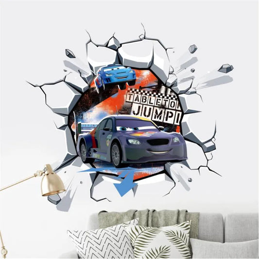 3D Cartoon Cars 2 Wall Stickers