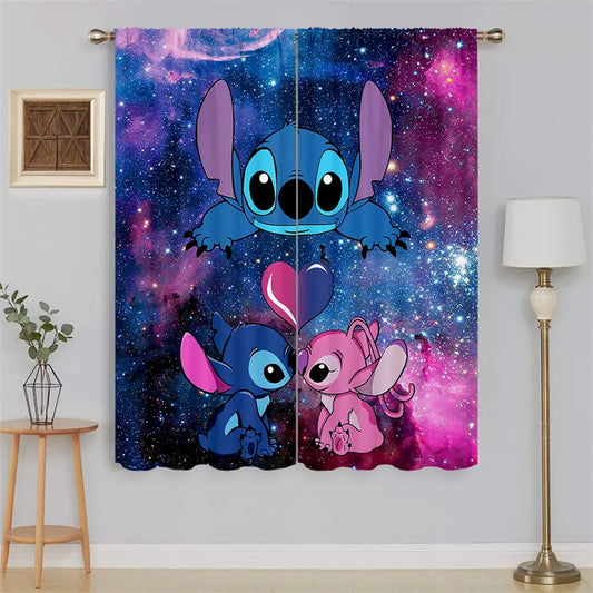 Stitch Lilo & Stitch Curtain Cartoon Window