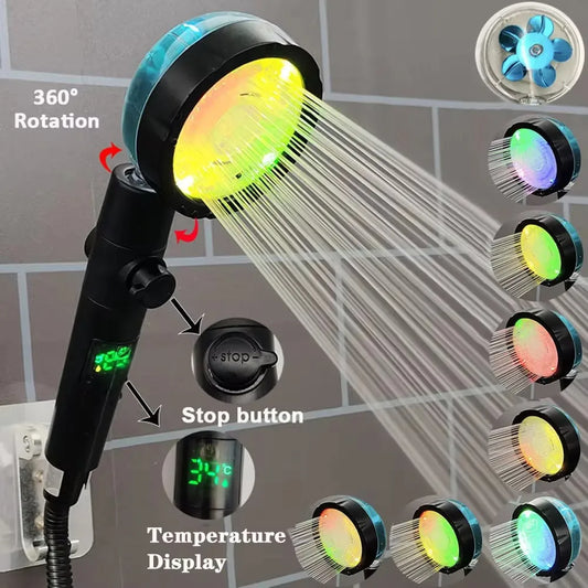 LED Digital Temperature Shower