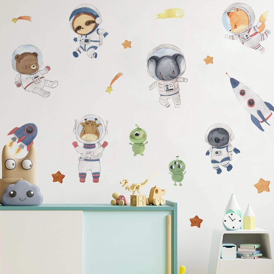 Wall Stickers Rocket  Baby Room Home