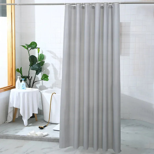 PEVA Bathroom Shower Curtain with Hooks