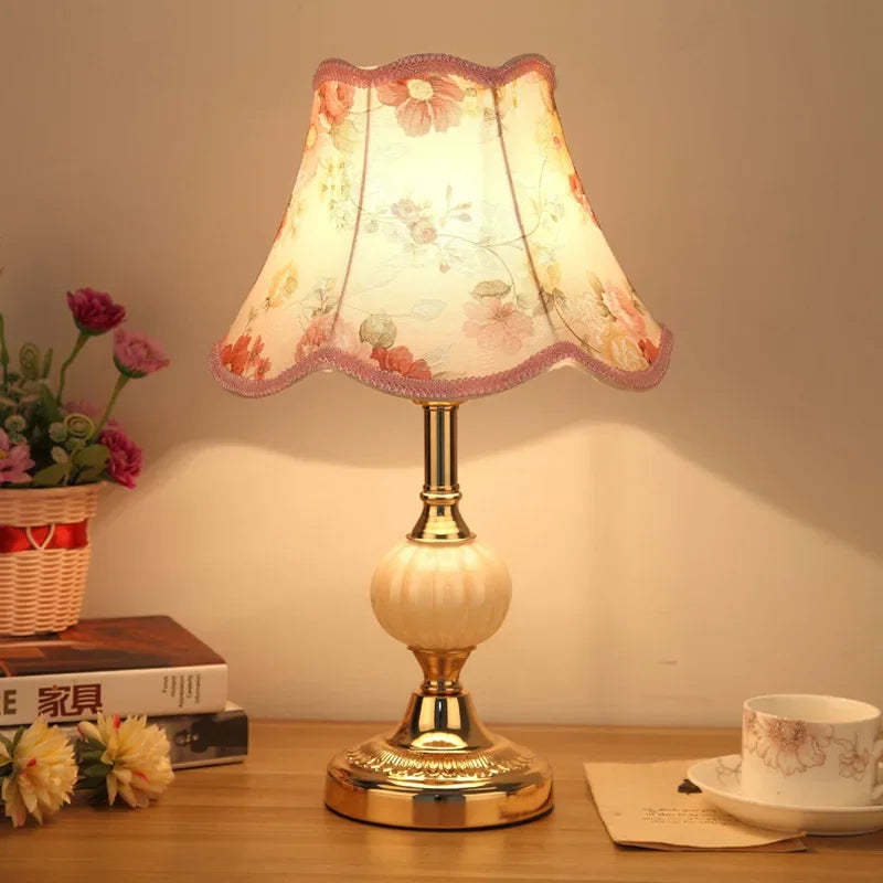 Bedside Lamps Fabric System Table Light