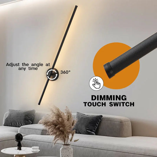 Black Touch Switch Dimming LED Wall Lamp Wall Lights