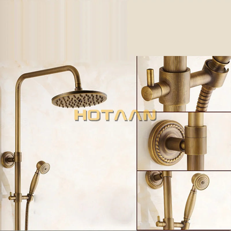 Surface Mount Brass Rainfall Shower Faucet