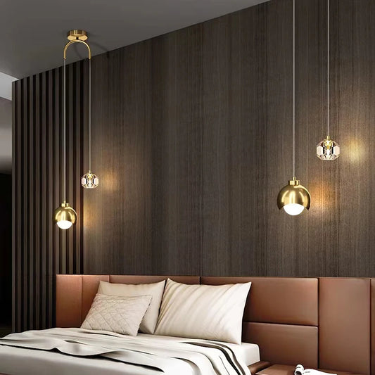 Luxury Bedroom Bedside Hanging Lamp