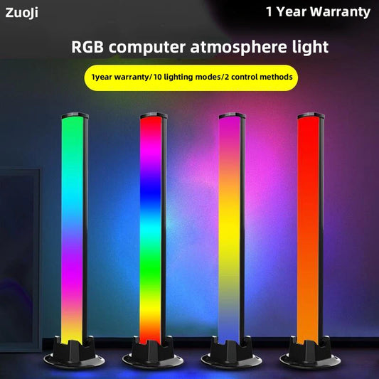 Computer Desktop Colorful Voice Controlled Music Rhythm Light