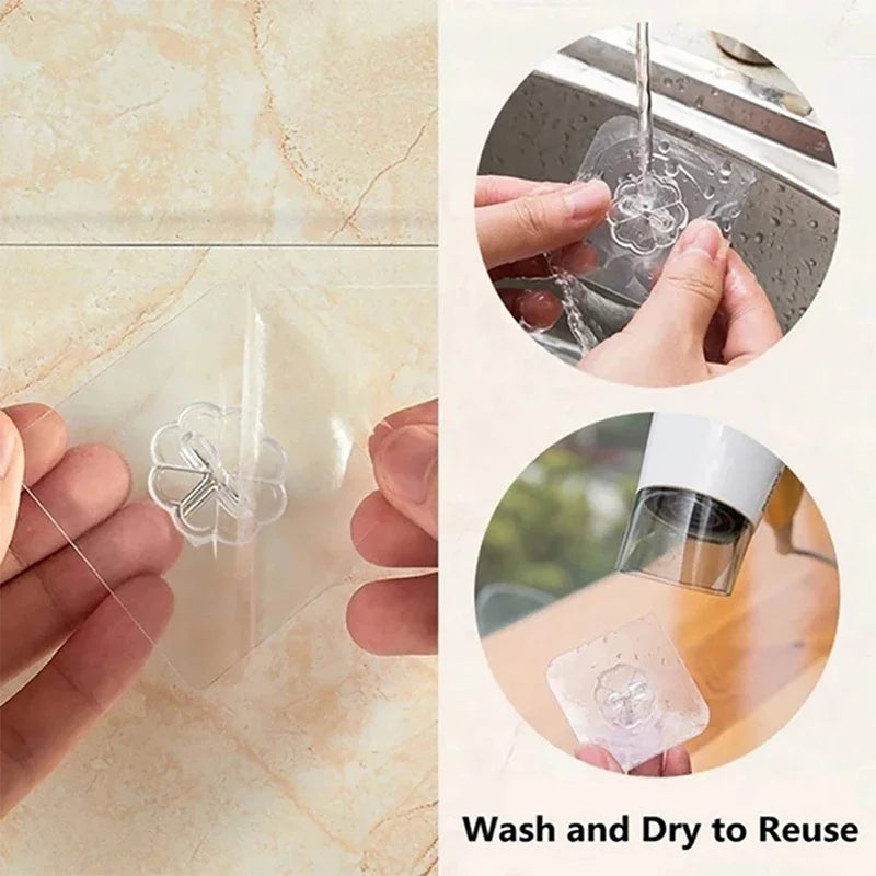 Transparent Self Adhesive Hook Wall Hanging Hooks