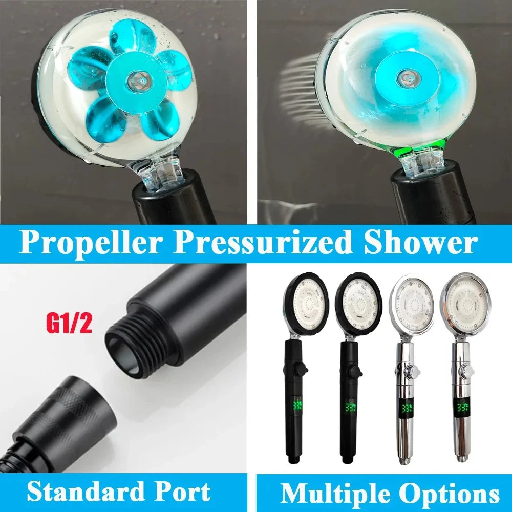 LED Digital Temperature Shower