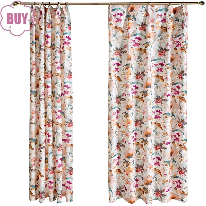 Living  Bedroom Modern Printed Curtains