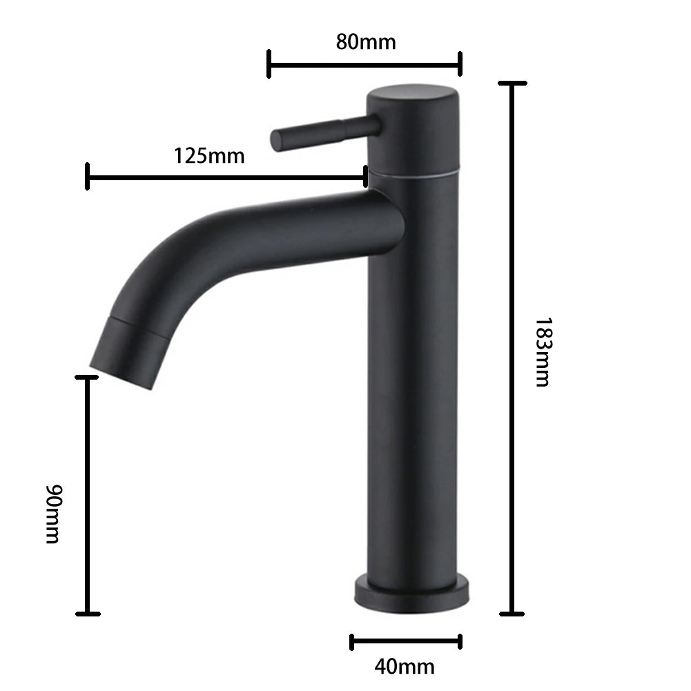 Black Sink Faucet Bathroom