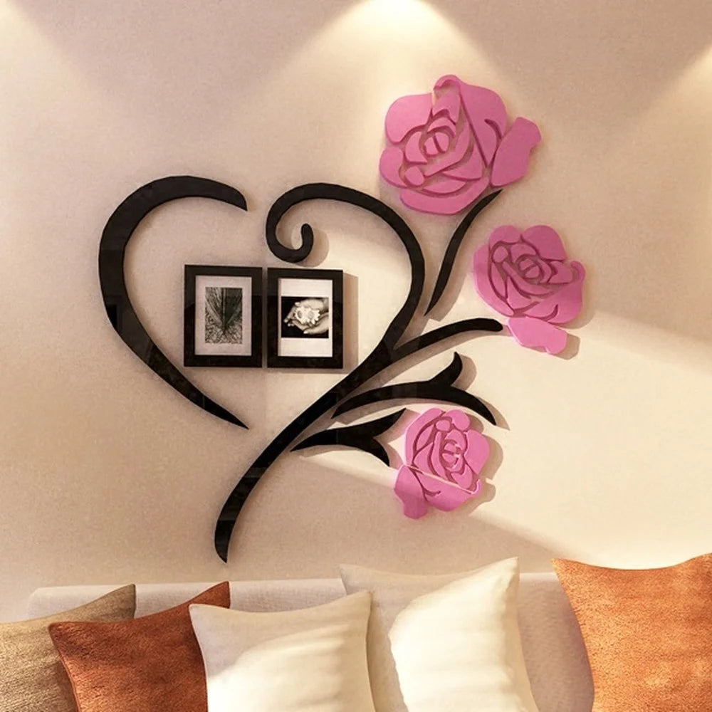 Rose Acrylic Wall  Photo