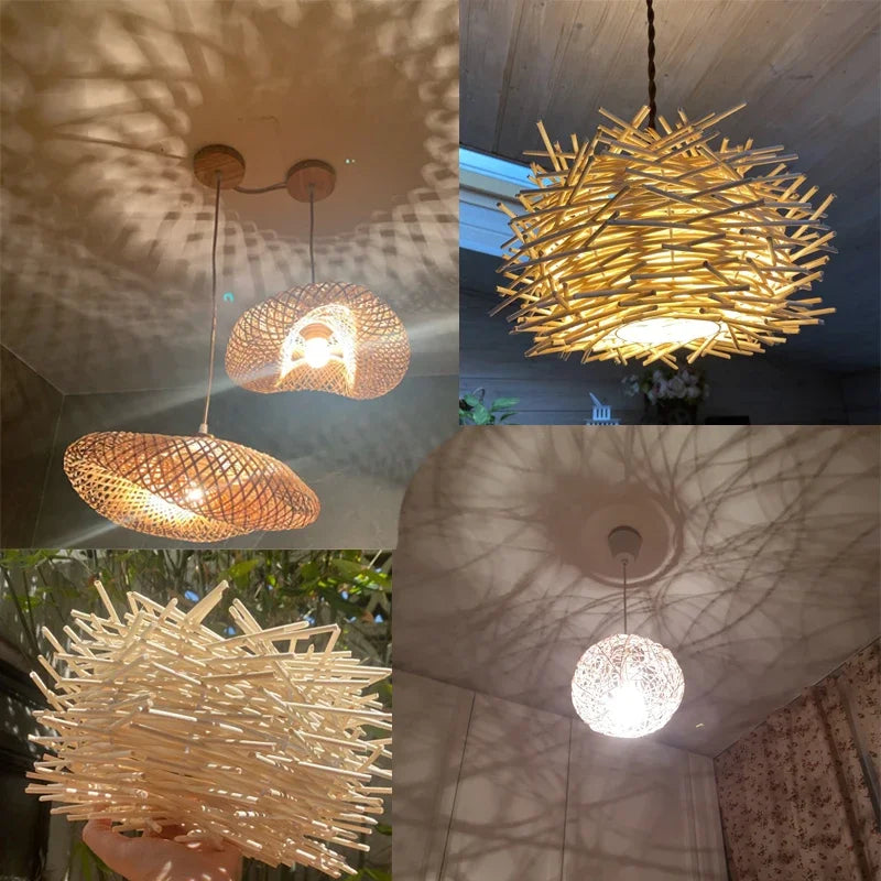 Wicker Pendant Light