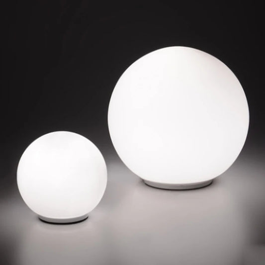 Glass Ball Table Lamp White