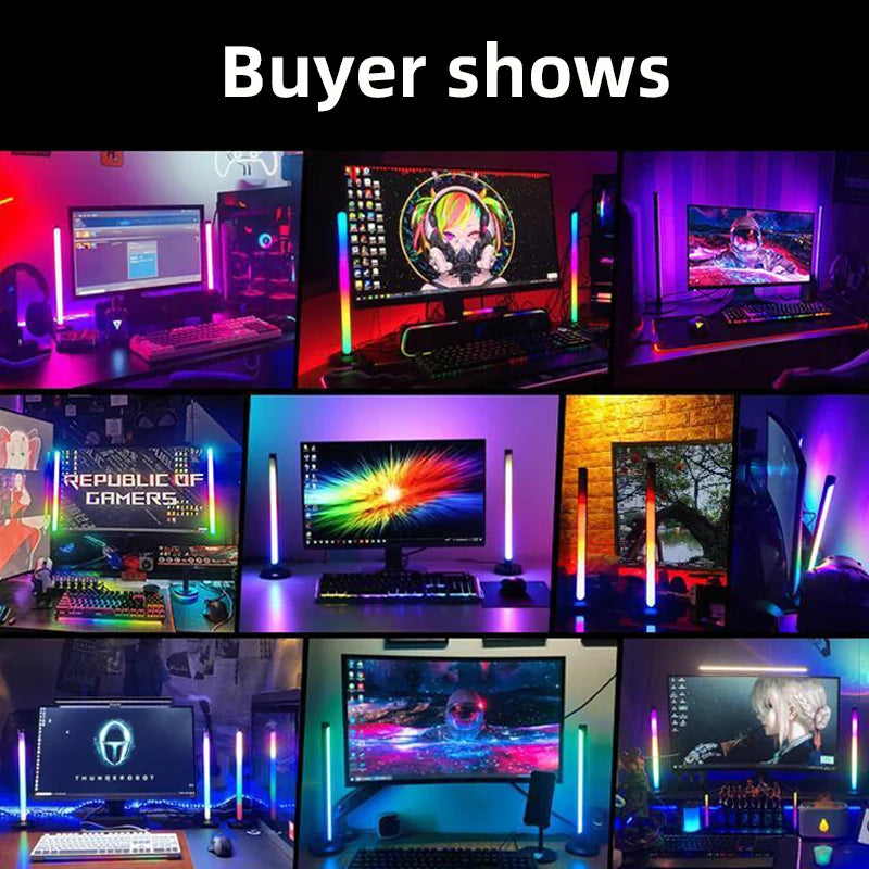 Computer Desktop Colorful Voice Controlled Music Rhythm Light