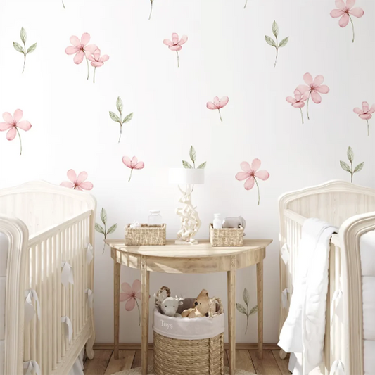 Watercolor Meadow Floral Wall Sticker