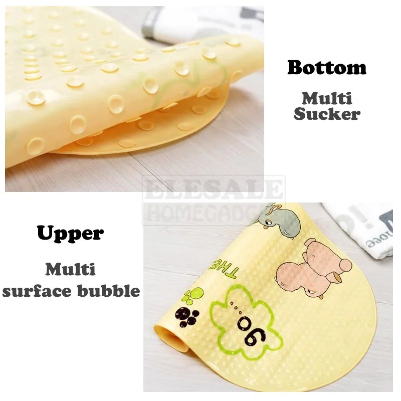 Cute Cartoon Anti-Slip PVC Bath Mats