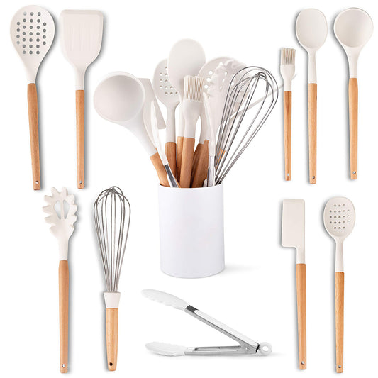 White Silicone Spatula Set